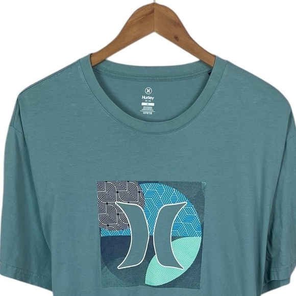 TS1059 Mens Hurley Surfer Brand Classic Logo Short Sleeve Beach T Shirt XL - Picture 2 of 3